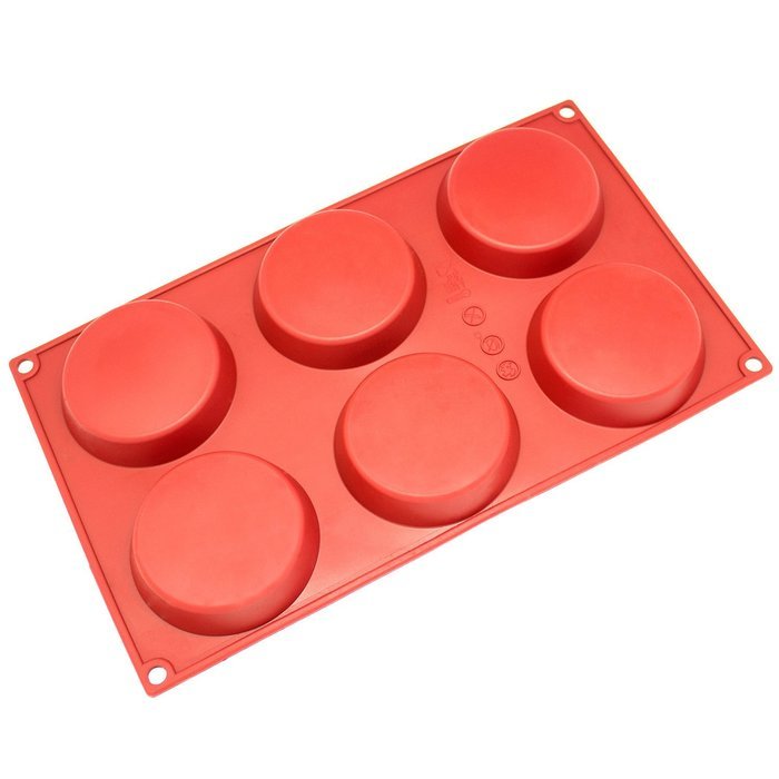 Freshware SL-130RD 8-Cavity Silicone Round Cookie, Chocolate, Candy and Gummy Mold N3