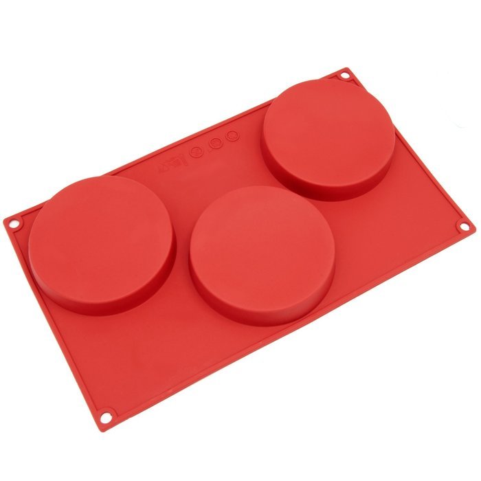 Freshware SL-130RD 8-Cavity Silicone Round Cookie, Chocolate, Candy and Gummy Mold N5