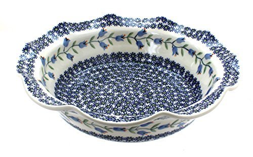 Polish Pottery Tulip Large Scallop Bowl