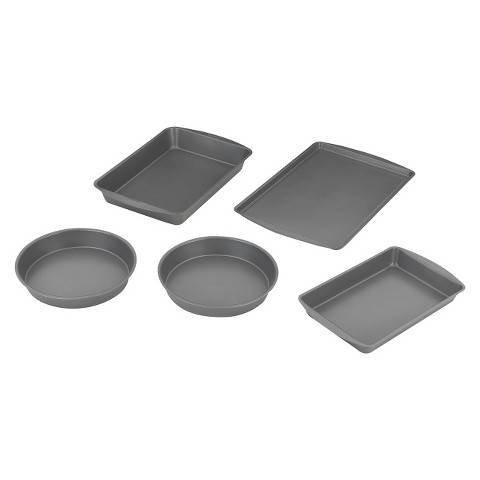 Room Essentials 5 Piece Bakeware Box Set - Grey