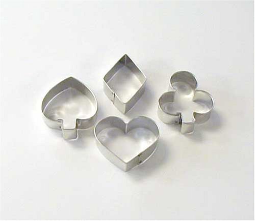 Let's Play Cards Cookie Cutters - Set of 4