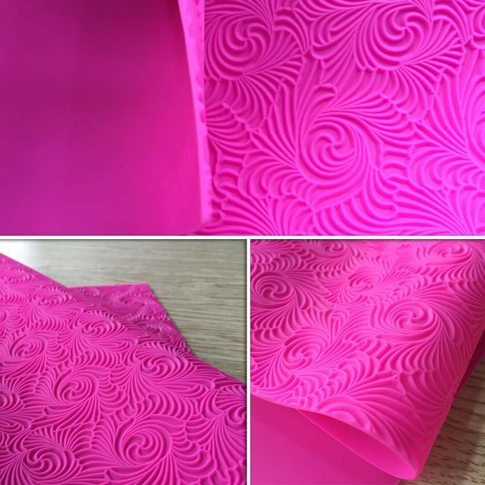 'ART Kitchenware Large Impression Cake Lace Mats 23.6x 15.75 inches Silicone Lace Mould Fondant Cake Decorarting... N3