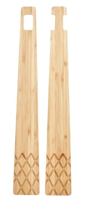 Kikkerland Rockin Wooden Spoons, Set of 2 N3
