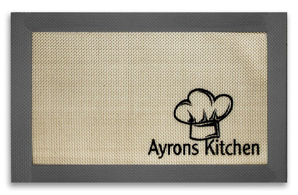 Heat Resistant Silicone Non Stick Baking Mat Grey 12 5/8'' X 9"