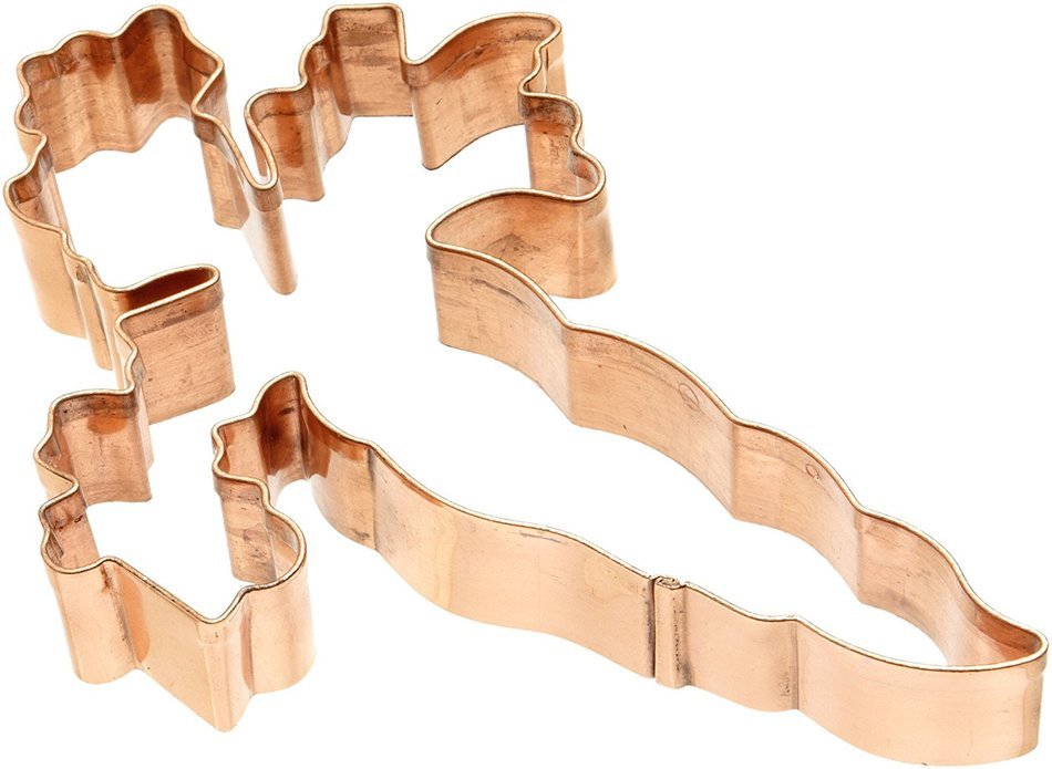 Old River Road Pear Shape Cookie Cutter, Copper N27