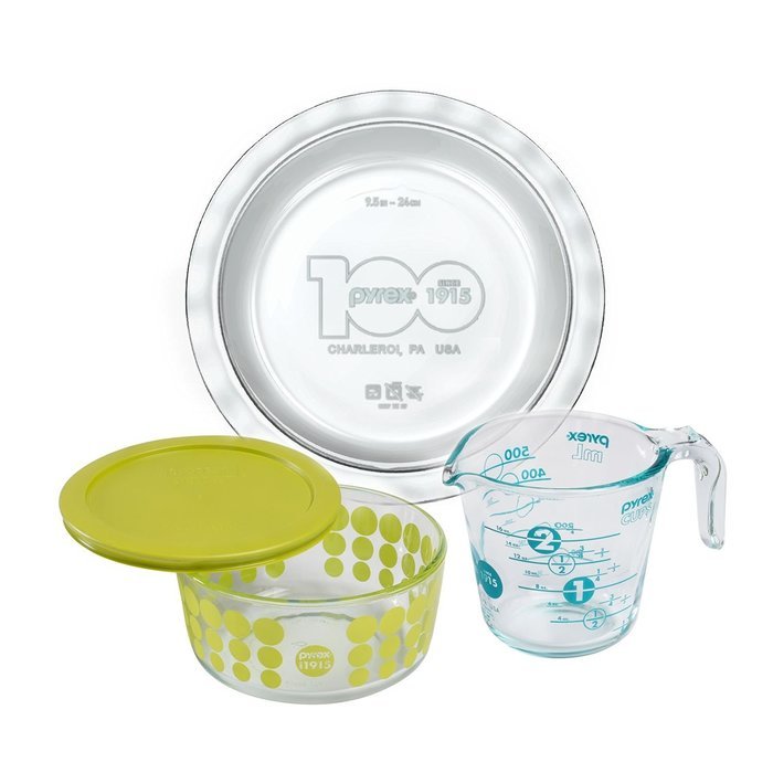 Pyrex 100 100th Anniversary 4 Piece Vintage Future Collector Set
