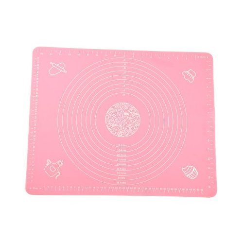 Ehdching Silicone Pastry Rolling Sugarcraft Fondant Rolling Baking Mat with Measurements N2