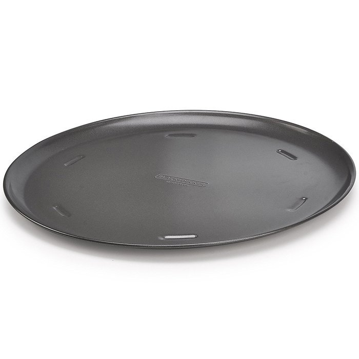 BLACK+DECKER 83393 Commercial Nonstick Pizza Pan, 16", Gray