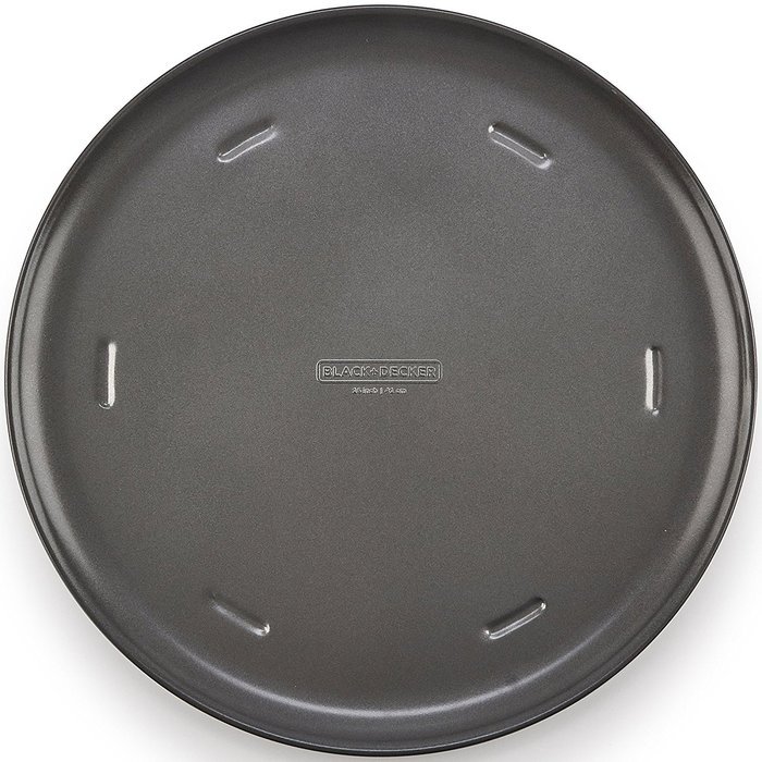 BLACK+DECKER 83393 Commercial Nonstick Pizza Pan, 16", Gray N2