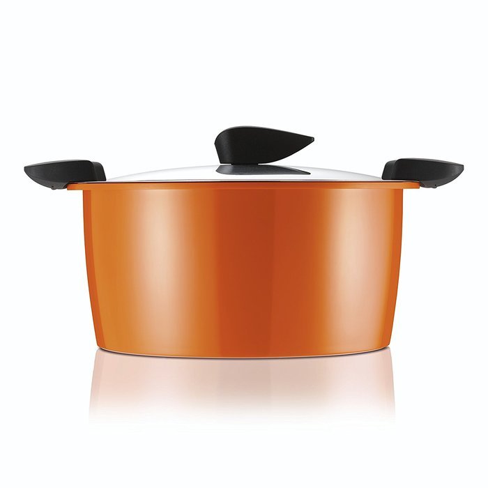 Kuhn Rikon Hotpan Casserole 2.1 Quart, Orange