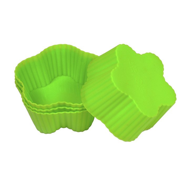 Webake Silicone Baking Cups, Cupcake Liners, Muffin Cups (12-pack, Star) N19