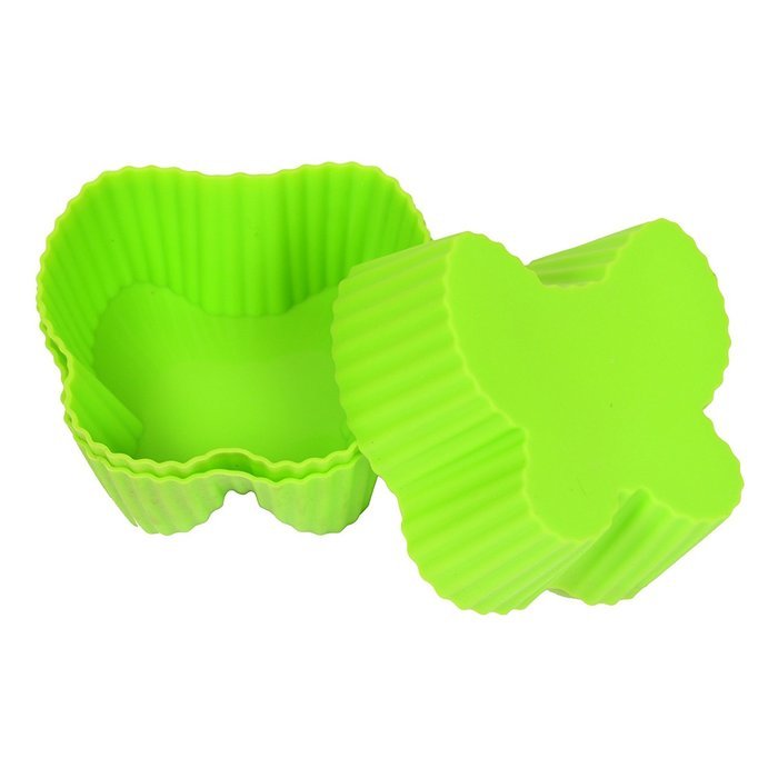 Webake Silicone Baking Cups, Cupcake Liners, Muffin Cups (12-pack, Star) N31