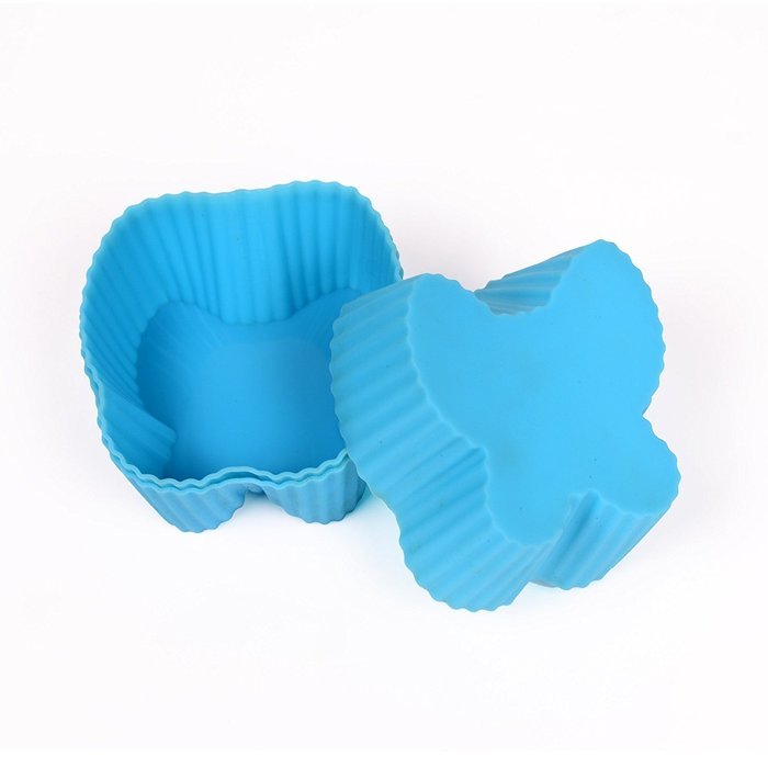 Webake Silicone Baking Cups, Cupcake Liners, Muffin Cups (12-pack, Star) N33
