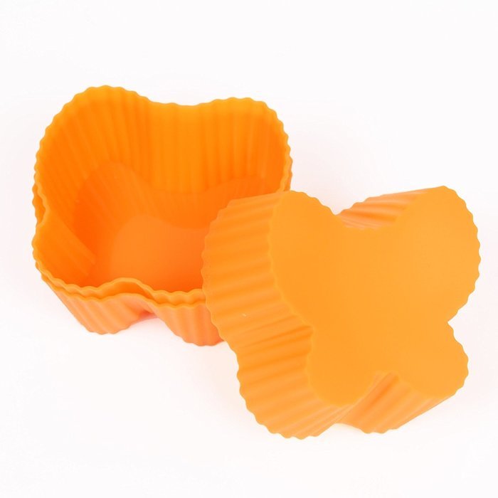 Webake Silicone Baking Cups, Cupcake Liners, Muffin Cups (12-pack, Star) N34