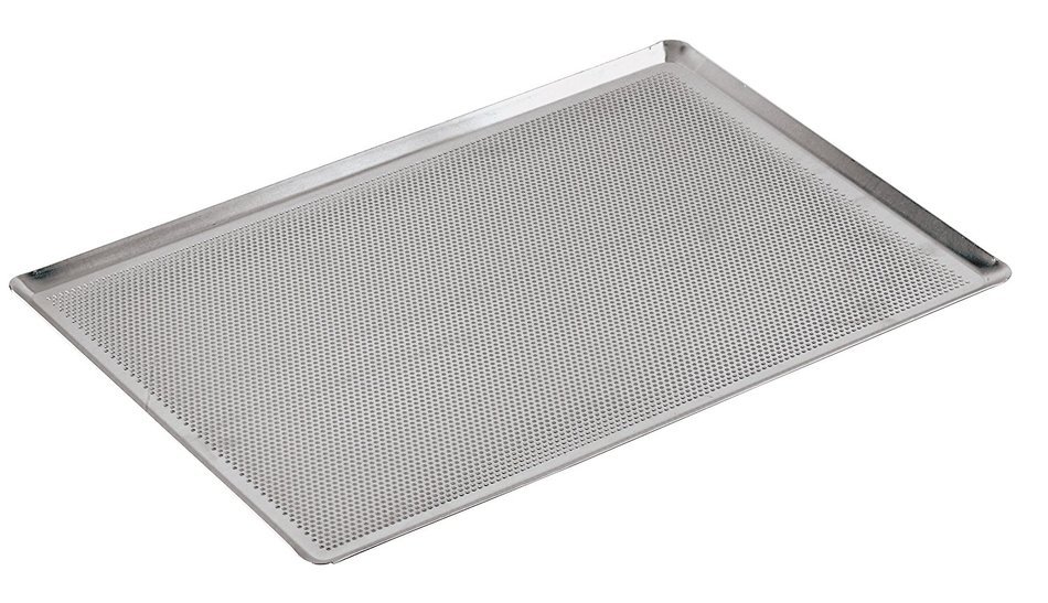 Paderno World Cuisine 23 5/8 Inch by 15 3/4 Inch Flat Perforated Aluminum Baking Sheet
