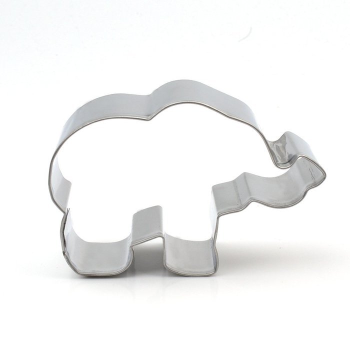GXHUANG Elephant Cookie Cutter - Stainless Steel, for Anniversary Birthday Christmas New Year Party N4
