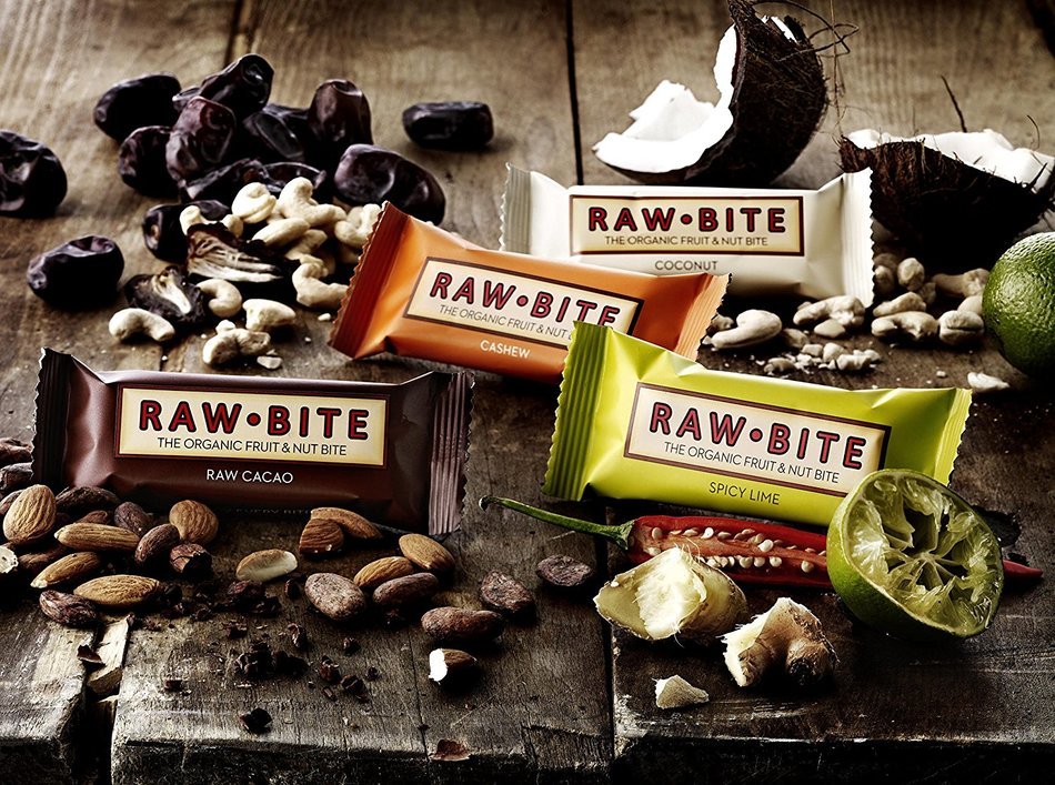 Rawbite Cashew Energy Bar, Vegan, Gluten Free , Fruit and Nuts Raw Bite (orange) N2