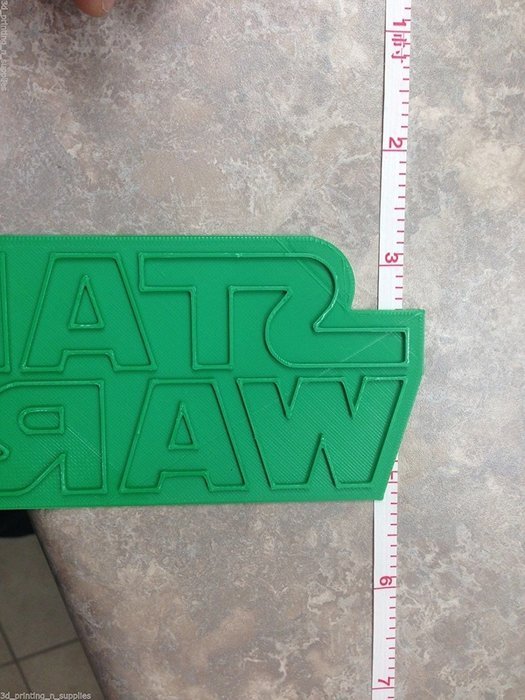 STAR WARS Logo Fondant and Cookie Cutter - 3D Printed Plastic N3