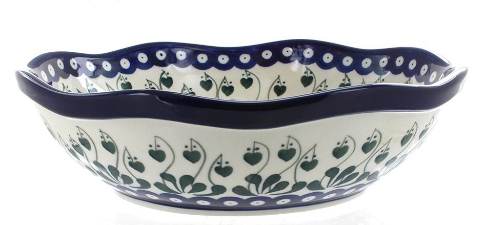 Polish Pottery Alyce Large Scallop Bowl