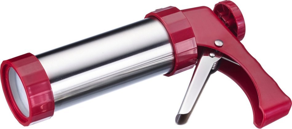 Westmark Germany Multipurpose Stainless Steel Cookie Press and Piping Gun Decorating Kit with Recipes N2