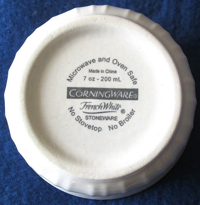 Corning Ware French White Stoneware 7 Oz or 200ml Cup N3
