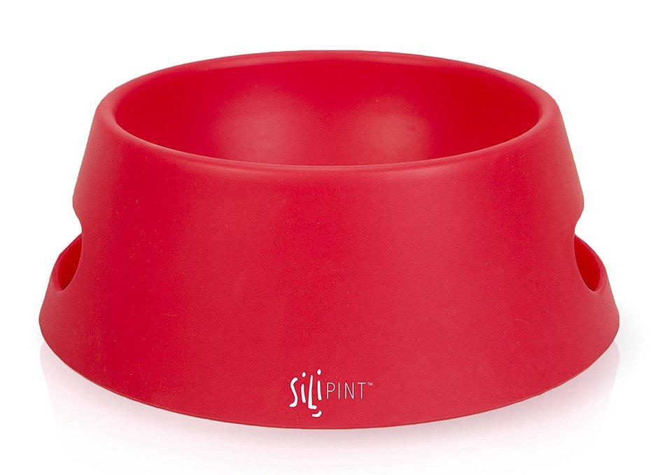SILIPINT Unbreakable Silicone Aqua-Fur Dog Bowl, 1 L N12