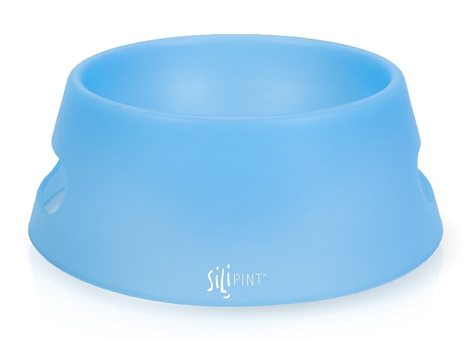 SILIPINT Unbreakable Silicone Aqua-Fur Dog Bowl, 1 L N15