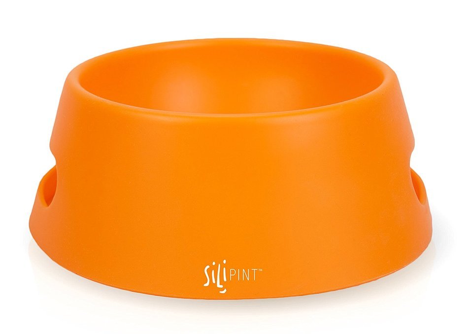 SILIPINT Unbreakable Silicone Aqua-Fur Dog Bowl, 1 L N18