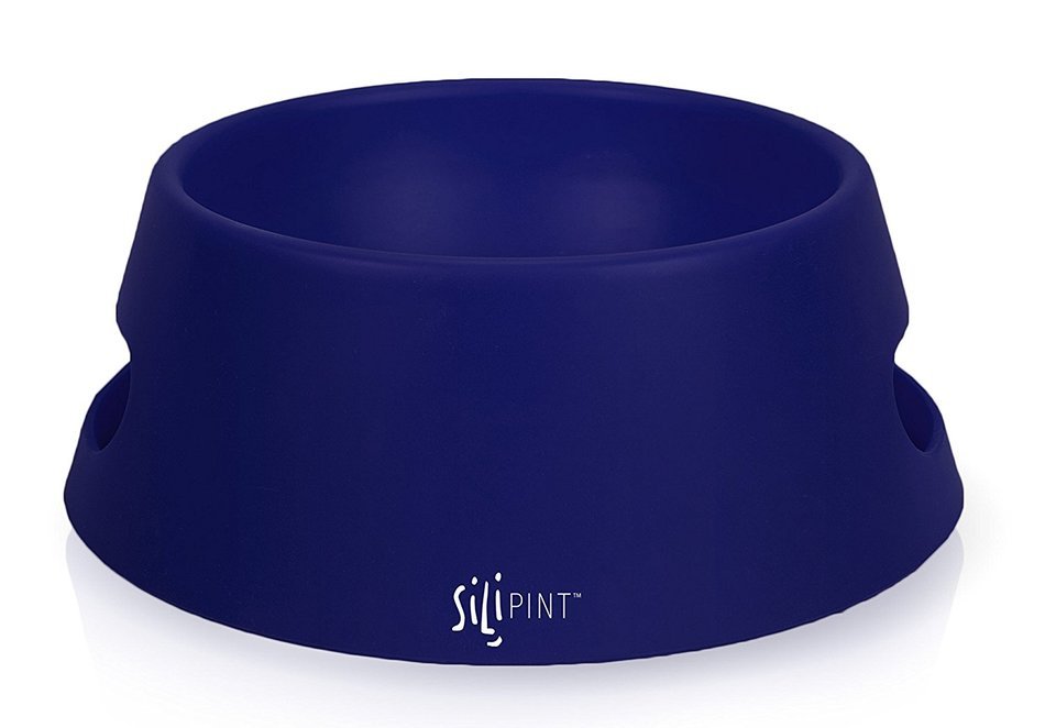 SILIPINT Unbreakable Silicone Aqua-Fur Dog Bowl, 1 L N20
