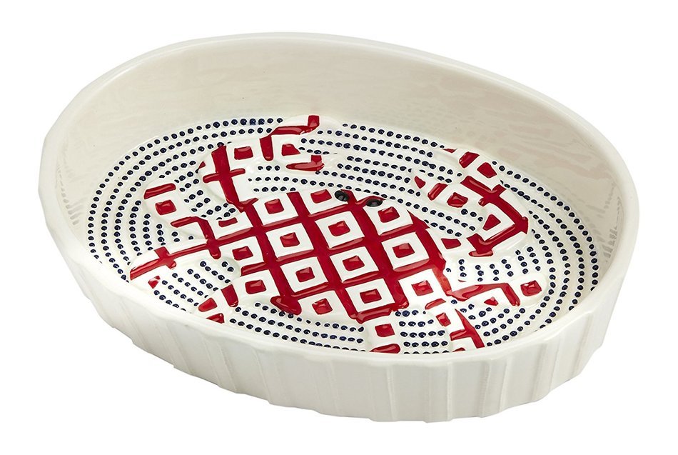 Mud Pie Crab Round Baker, Multicolor