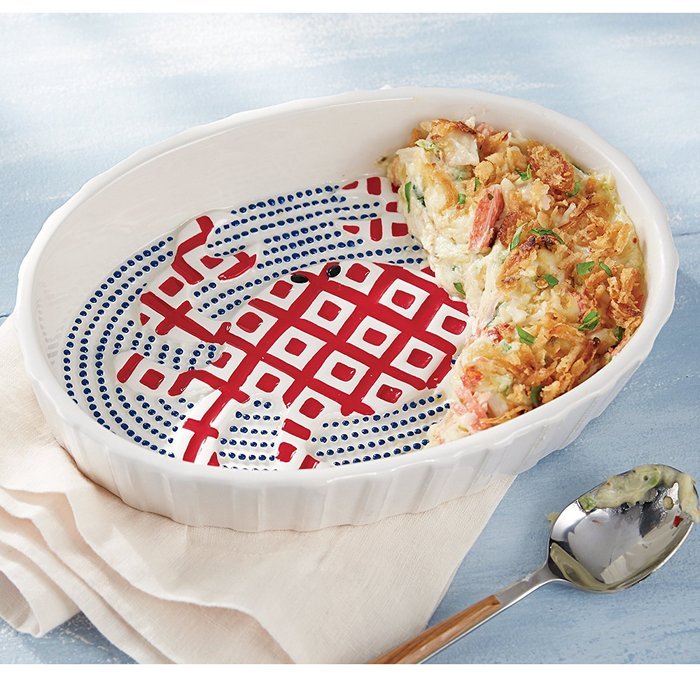 Mud Pie Crab Round Baker, Multicolor N2