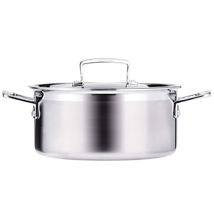 Le Creuset Tri-Ply Stainless Steel 3-Liters Covered Casserole/Stockpot