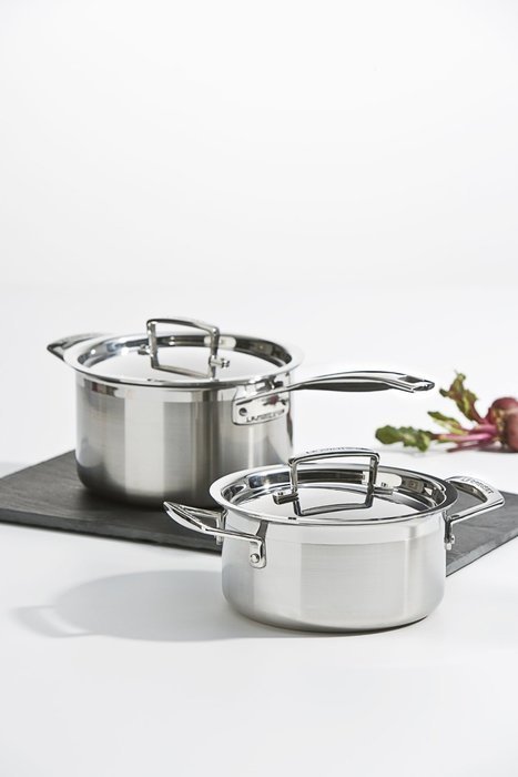 Le Creuset Tri-Ply Stainless Steel 3-Liters Covered Casserole/Stockpot N3