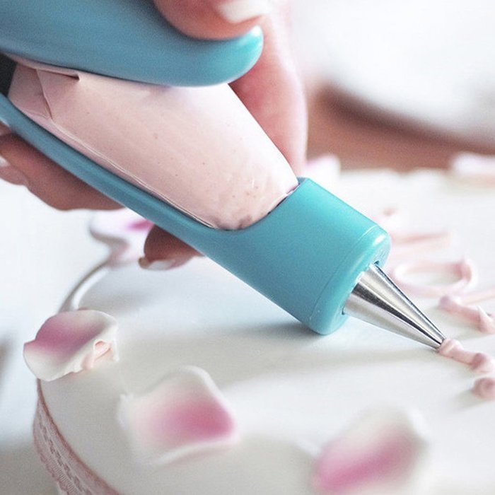 Lily's Gift Pastry Icing Piping Bag Nozzle Tips Fondant Cake Sugar Craft Decor Pen Set N3