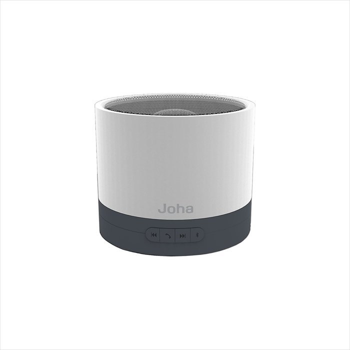 Joha - Bluetooth v2.1 Bass Speaker with Microphone - Silver - JBS601