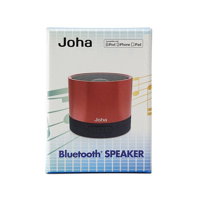 Joha - Bluetooth v2.1 Bass Speaker with Microphone - Silver - JBS601 N5