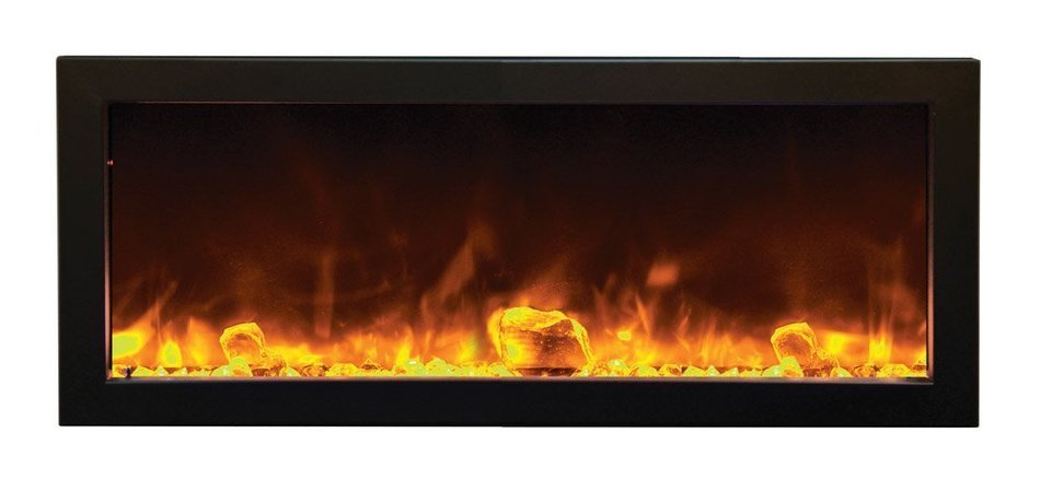 Amantii BI-40-SLIM - 40" wide x 6 3/4" deep Electric Fireplace