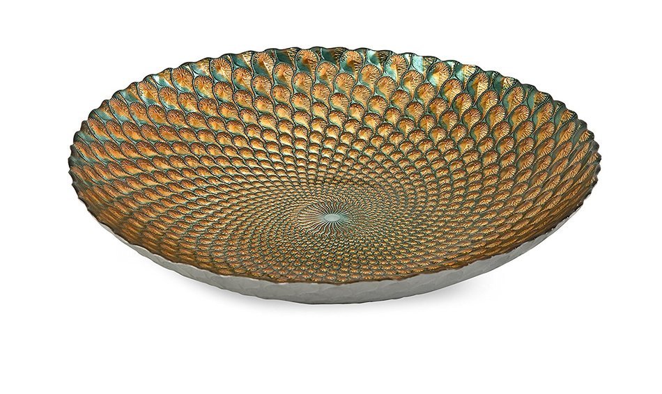IMAX Istanbul Glass Bowl, Gold