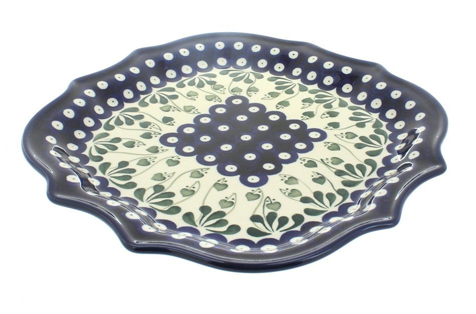 Polish Pottery Alyce Fancy Square Tray