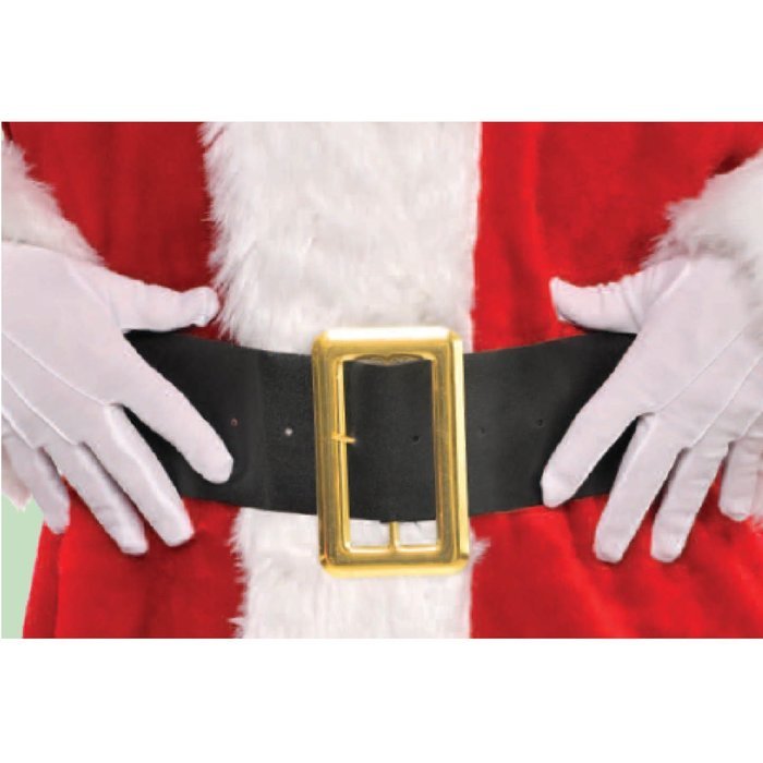 Amscan Santa Belt, 4" by 36", Black