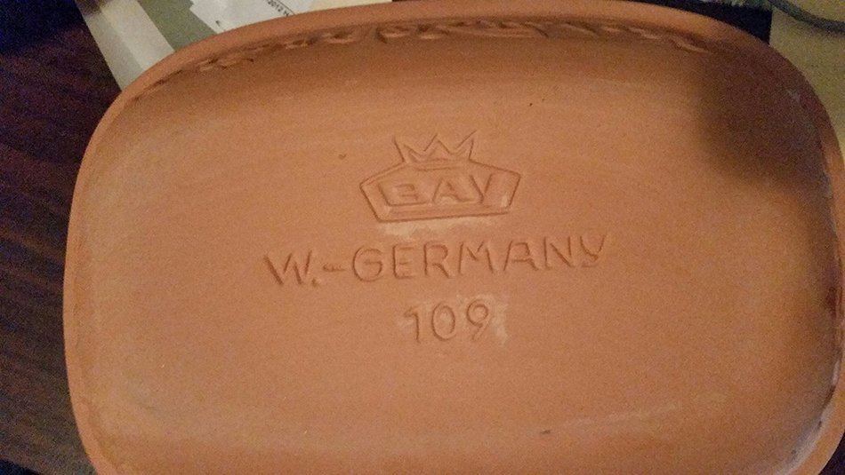 1971 Bay Keramik Romertopf (W. Germany Nr. 109 Amerika) N3