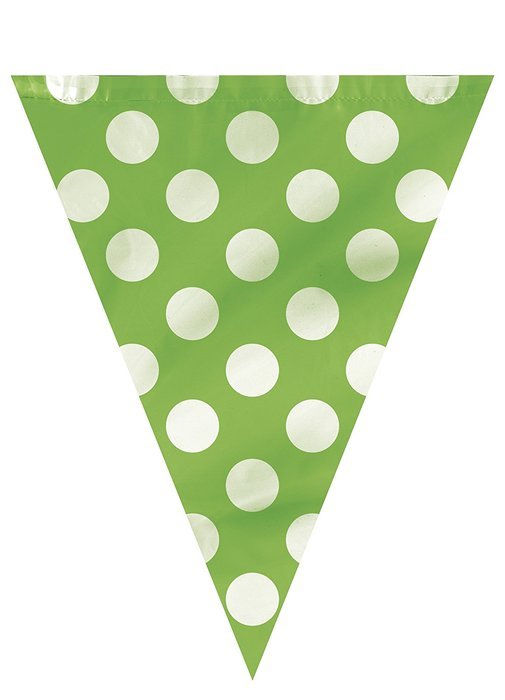 Polka Dot Cupcake Kit for 24, Lime Green N12