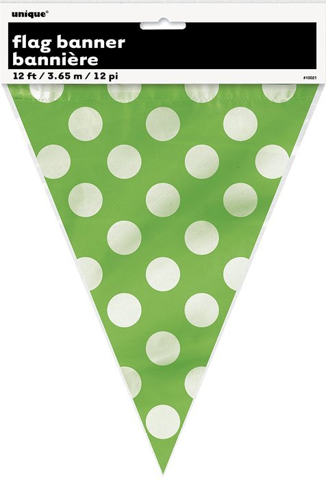 Polka Dot Cupcake Kit for 24, Lime Green N13