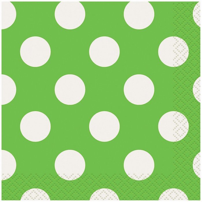 Polka Dot Cupcake Kit for 24, Lime Green N15