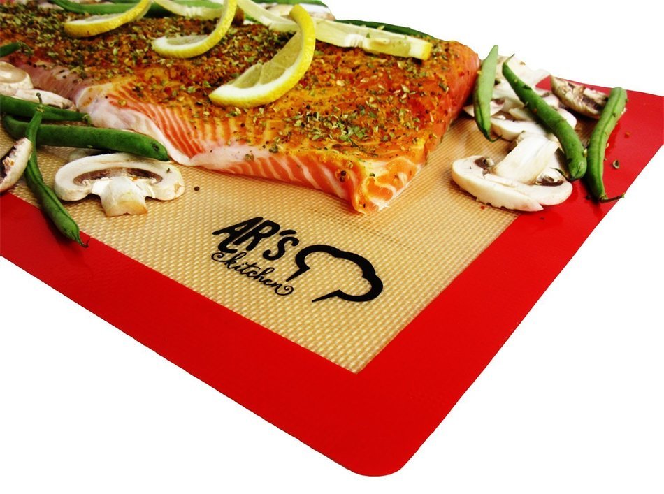 AR's Kitchen Silicone Baking Mat - Set of 2 (NEW DESIGN) - Premium Grade - Non Stick - Best Professional Baking... N2