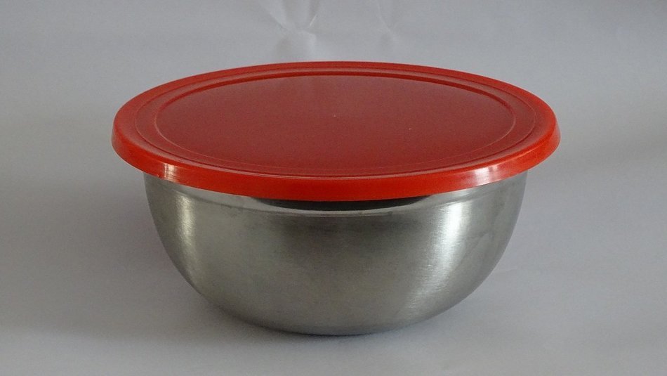 Lightweight Stainless Steel Storage Containers cum Mixing Bowls with Lids &ndash; 10 Piece Set, 5 Different Sized Bowls... N6