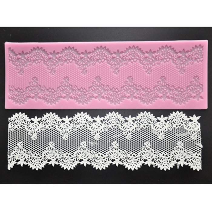 Joinor Baking Supplies Sweet Lace Mat Silicone Mold for Cake Decorating