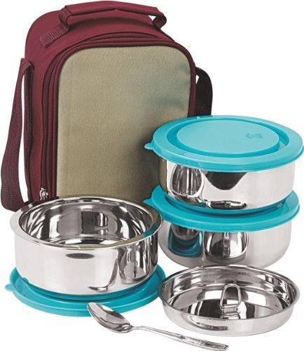 NanoNine SS075 Insulated 3pc Senior Lunch Box