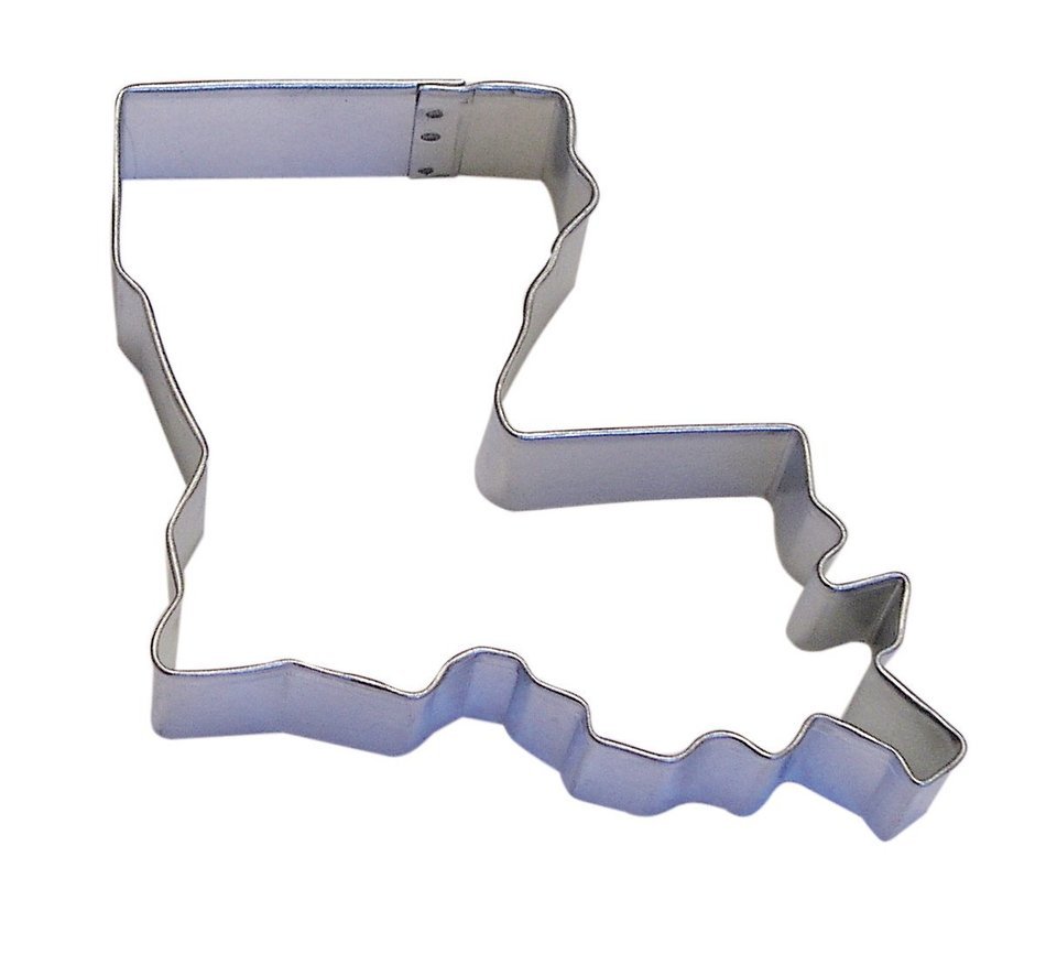 R&M Louisiana State Cookie Cutter in Durable, Economical, Tinplated ...