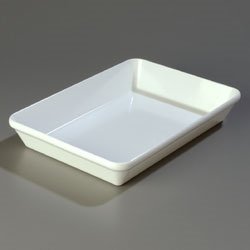 Carlisle Designer Displayware Baker, 4 qt., 14"L x 9-1/2"W", rectangular, coupe, break-resistant, dishwasher safe...